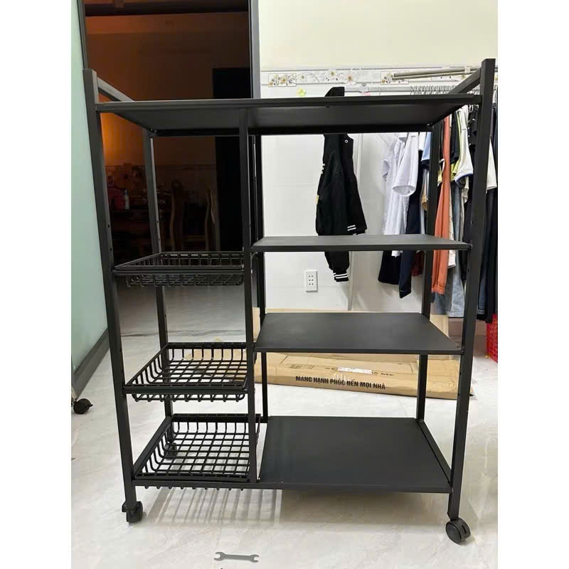 Kệ Lò Vi Sóng Mẫu Mới Nhất, Giá Bếp Đa Năng, Kệ Đựng Rau Củ Tiện Lợi - HÀNG CHÍNH HÃNG MINIIN
