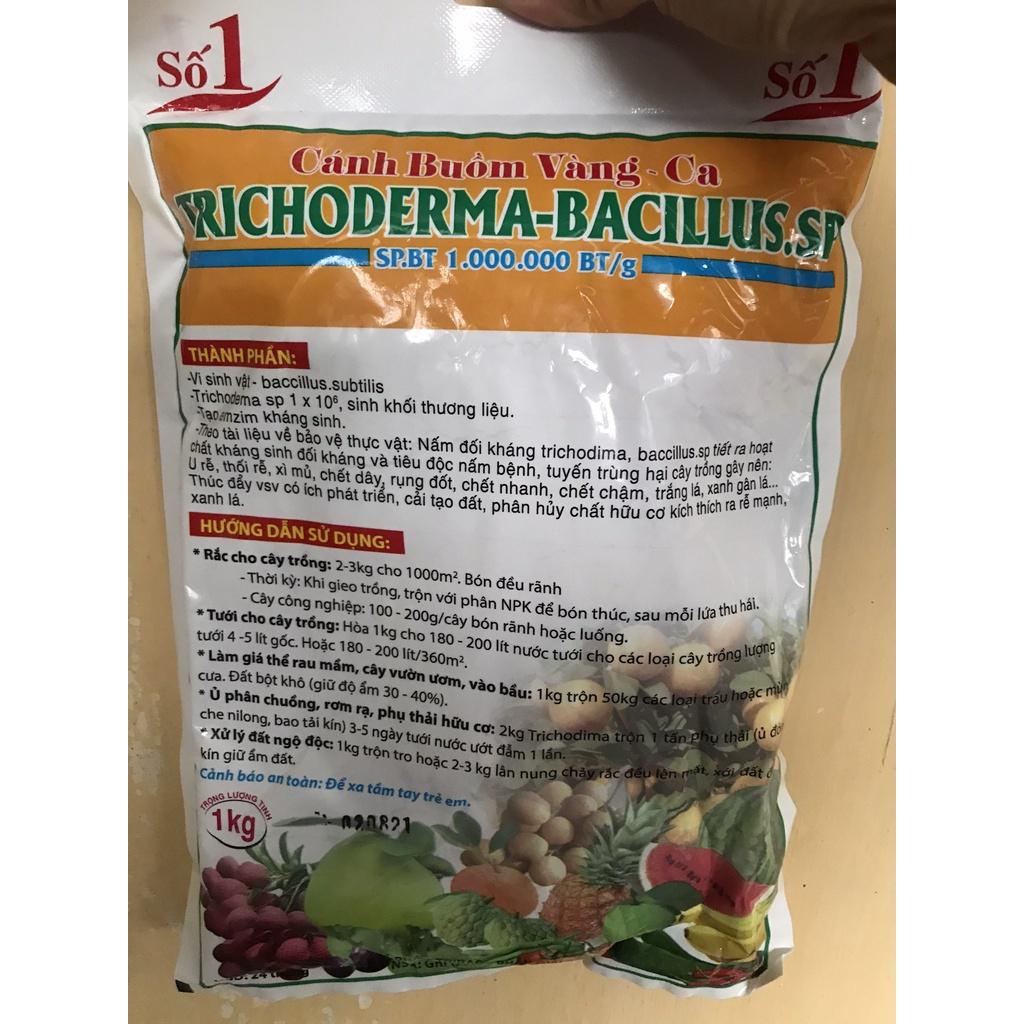 Set 5 gói Chế phẩm sinh học Trichoderma - gói 1kg - chuyên ủ phân hữu cơ, hạn chế nấm đất