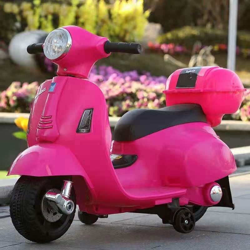 Xe máy vespa cho bé Xe máy điện trẻ em sử dụng chân ga