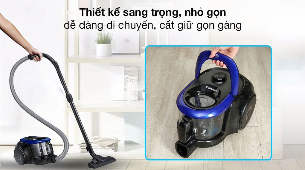 Máy hút bụi dạng hộp Samsung VC18M2120SB/SV - Hàng Chính Hãng