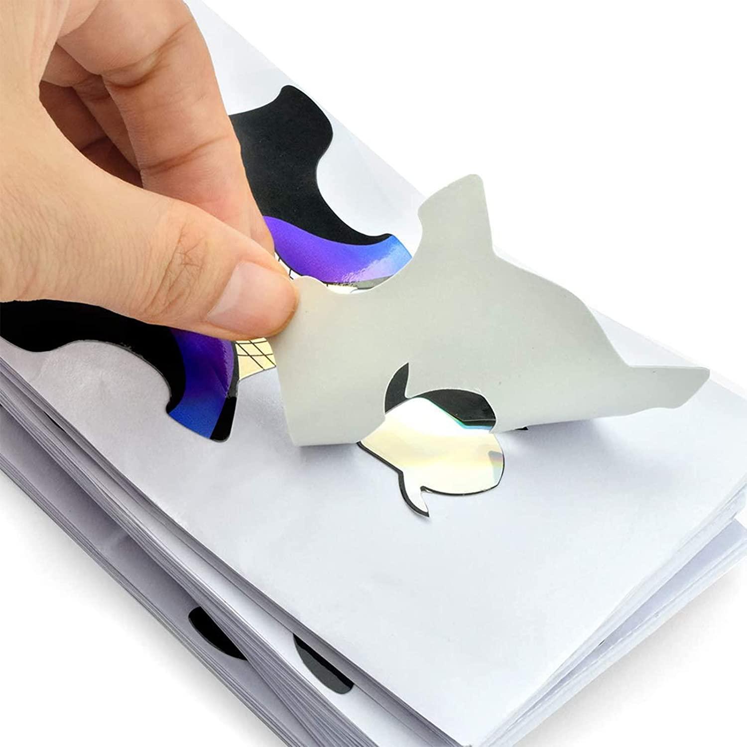 300 Miếng Mẫu Móng Swallow Giấy Mở Rộng, Mẫu Móng Gel Nghệ Thuật, Mẫu Móng Tự Dính Có Số, Khuôn Mẫu, Cho Phần Mở Rộng Acrylic hoặc Gel UV