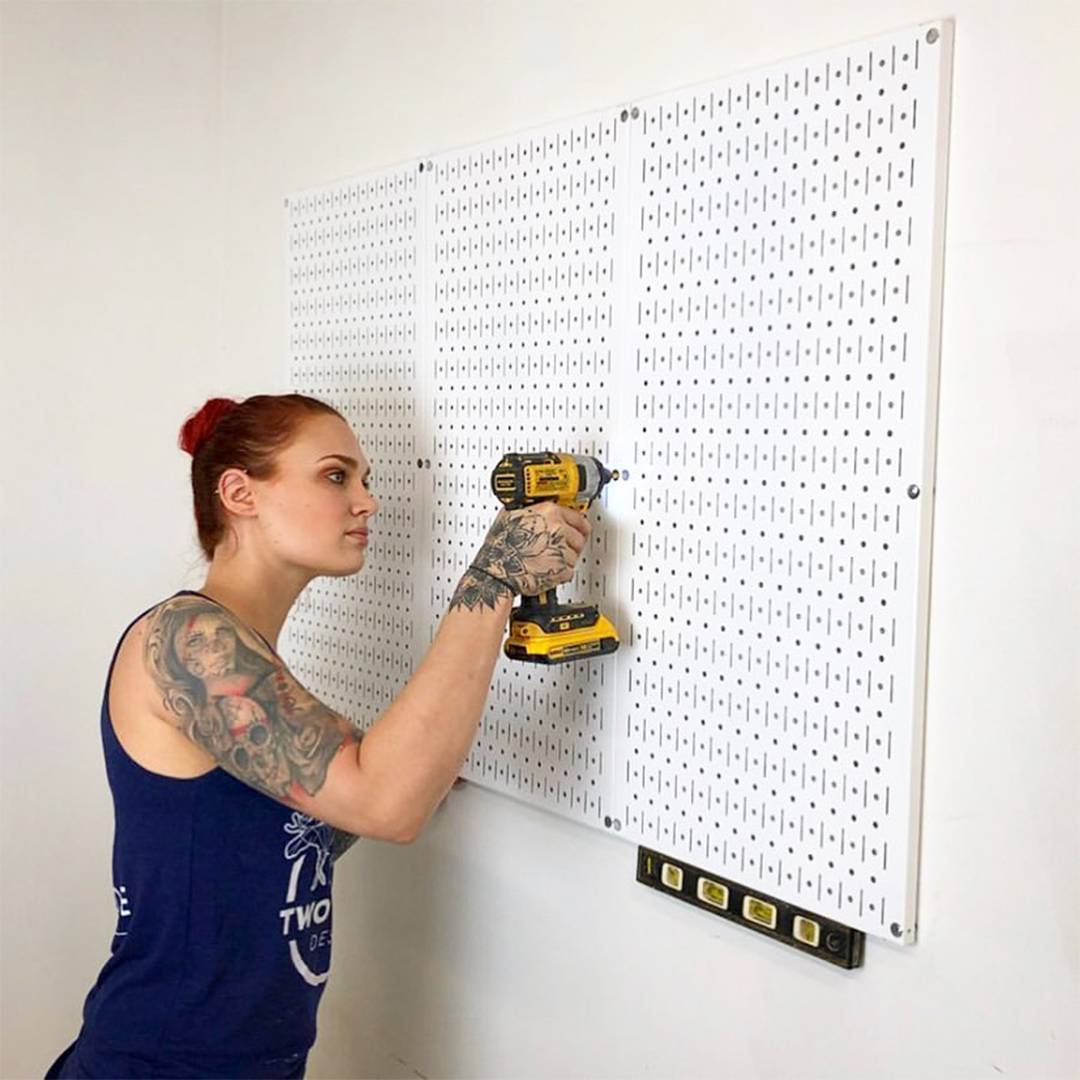 Bảng Treo Đồ Nghề Pegboard Cơ Khí SMLIFE S1 White - Lưu Trữ Trưng Bày Dụng Cụ Sửa Chữa Thông Minh Dễ Tìm Kiếm