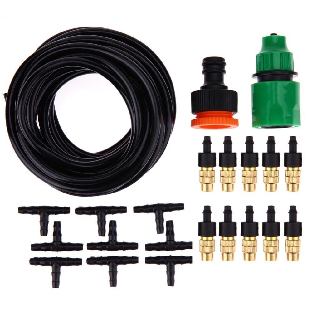 Bộ KIT Phun Sương Tưới Cây Tự Động gồm 20 Béc Bằng Đồng Cao Cấp kèm 20m Dây và đầy đủ phụ kiện