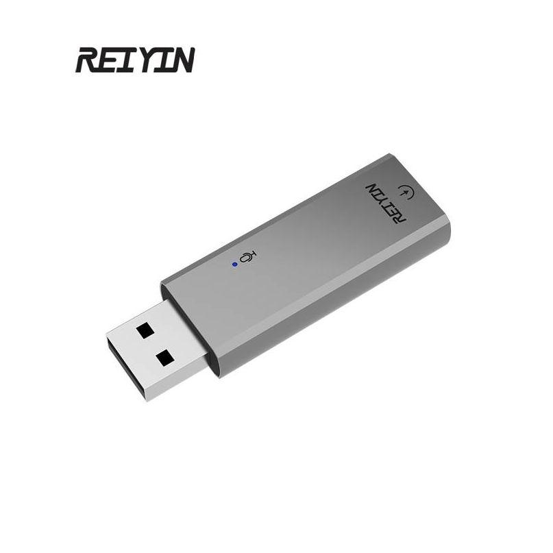 Reiyin Âm Thanh USB DAC 192kHz 24bit Quang Học Toslink HIFI Rạp Hát Tại Nhà Adapter Tai Nghe Di Động Trò Chuyện Bằng Giọng Nói Thẻ Âm Thanh