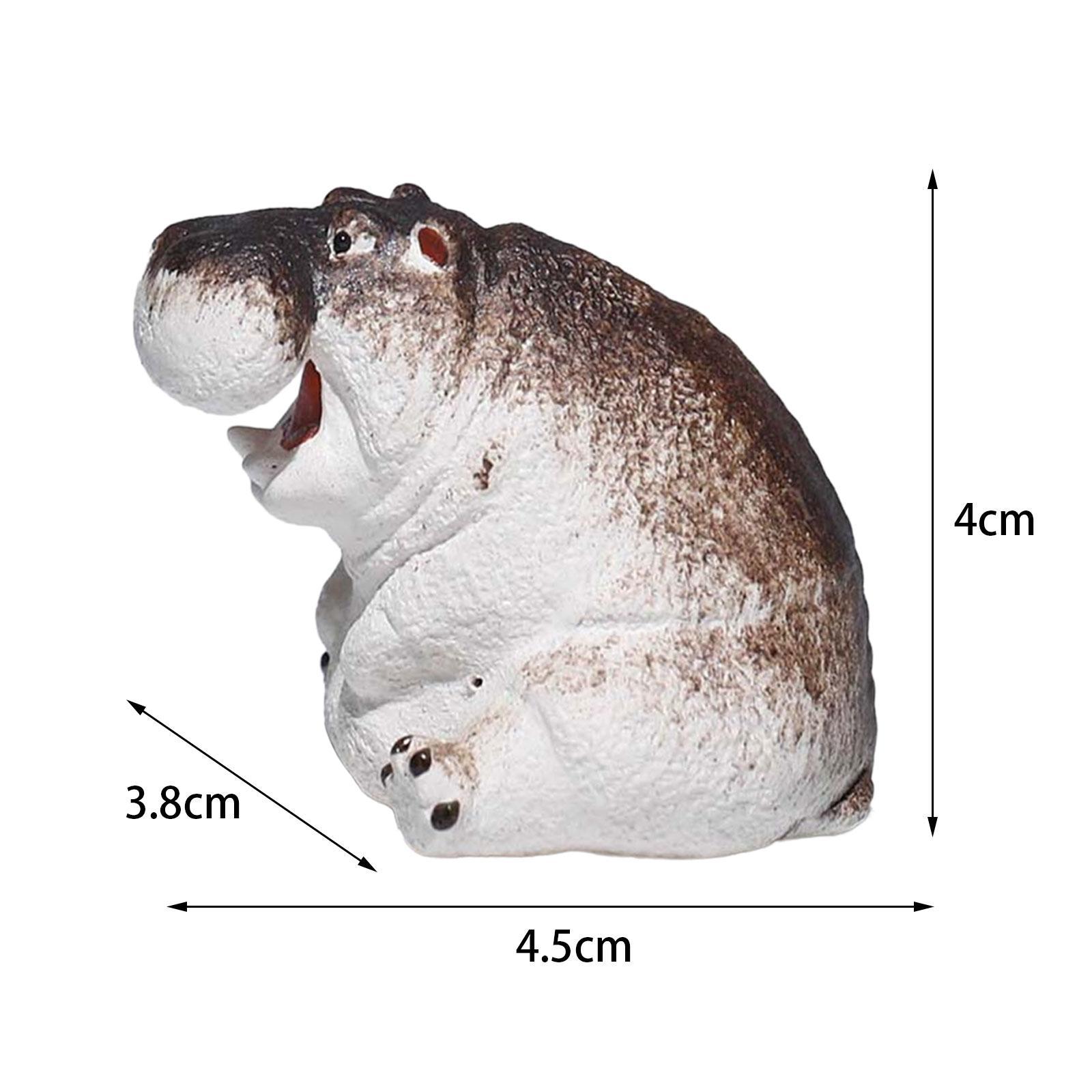 Miniature Animal Figurine Small Animal Statue for Living Room Bookcase Decor