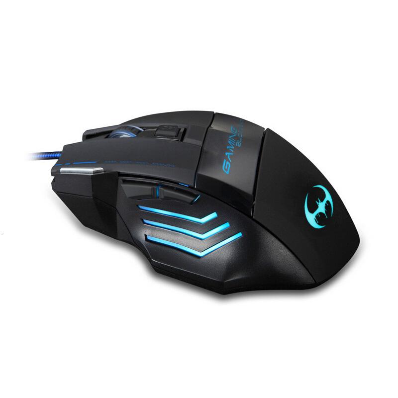 Thời Trang mới 7D Chuyên Nghiệp Có Dây USB Chuột 7 Nút 3200 DPI mát Đèn Màu Gamer Văn Phòng Máy Tính Chuột Game Cáp LOL Chuột