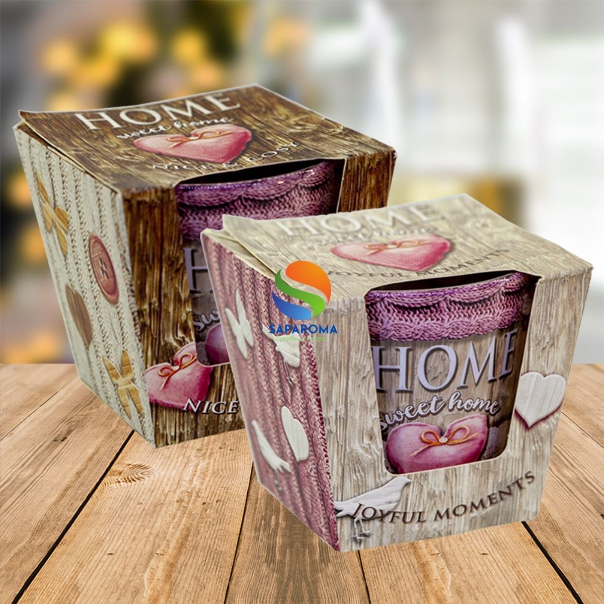 Combo 2 ly nến thơm tinh dầu Bartek Home Sweet Home 115g - hương cam rừng, nến trang trí, thơm phòng, thư giãn, hỗ trợ khử mùi