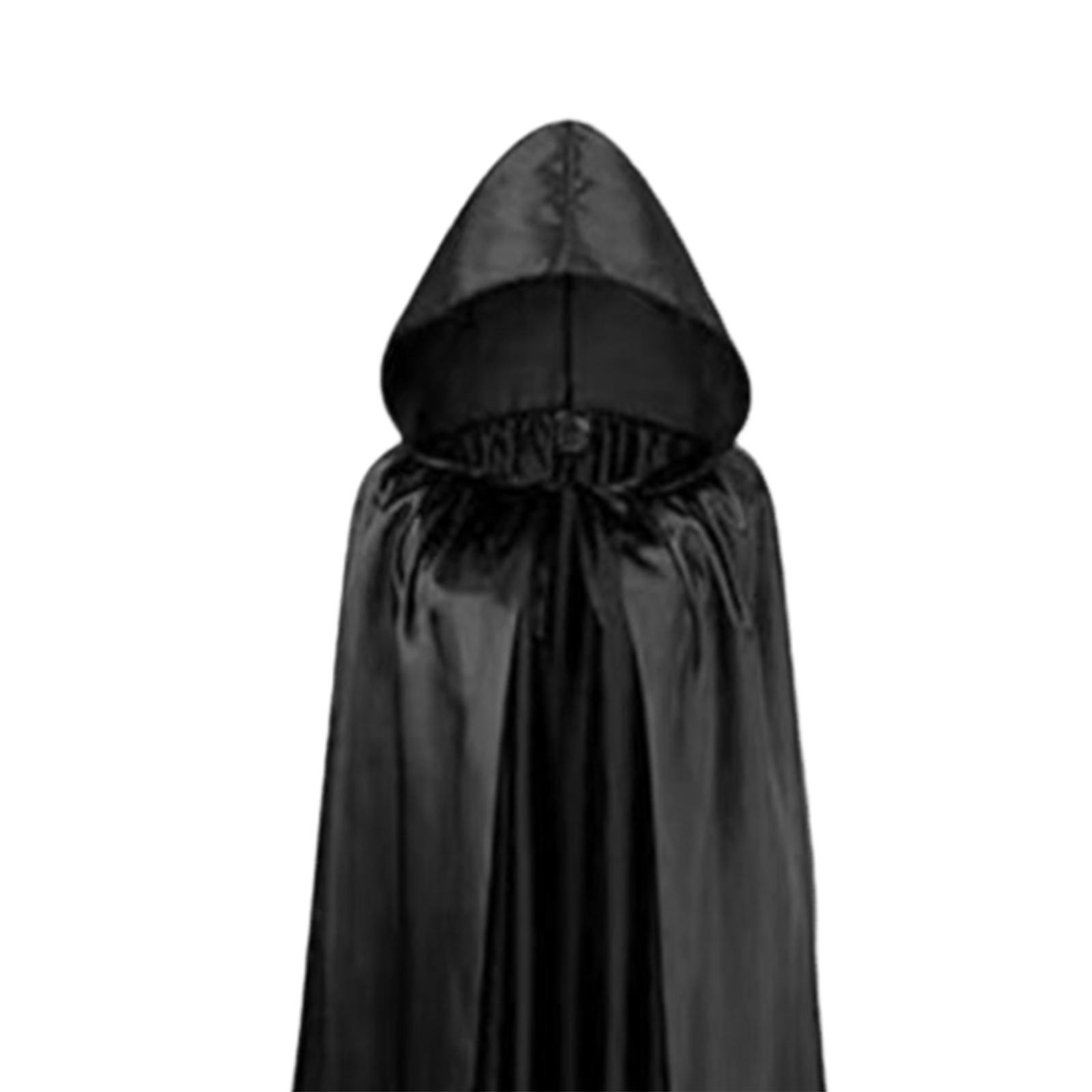 Halloween Cape Robe Party Dress up Gothic Hooded Cloak for Unisex Adults Men