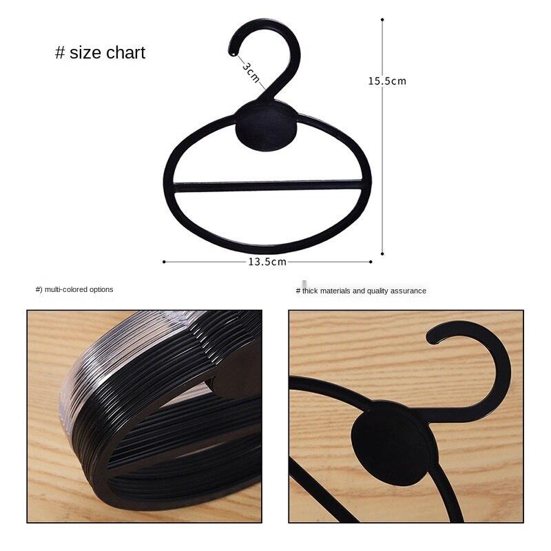 Móc treo khăn choàng / cà vạt hình oval bằng nhựa bền bỉ đa năng dùng sắp xếp quần áo cá nhân gọn gàng tiện dụng