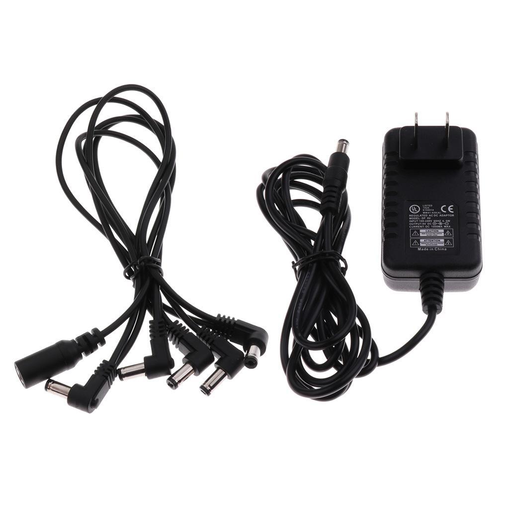 Guitar Effects Power Supply Adapter Charger with  Cable US Plug