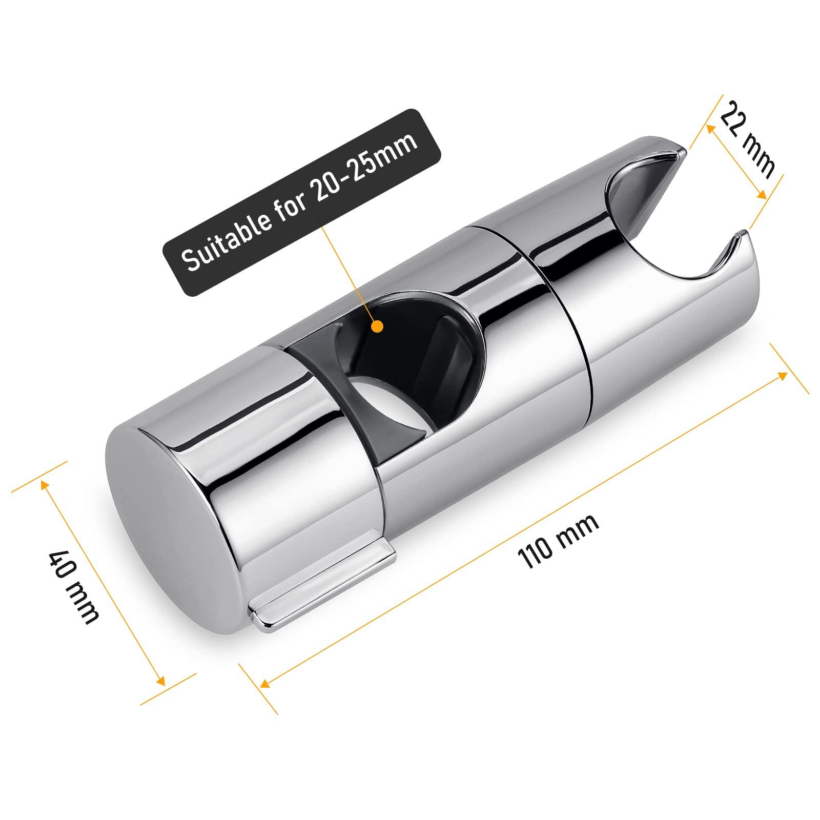 Giá đỡ vòi hoa sen tay 18-25 mm Người giữ vòi hoa sen có thể điều chỉnh cho vòi hoa sen hoặc vòi hoa sen cho phòng tắm, nhựa ABS