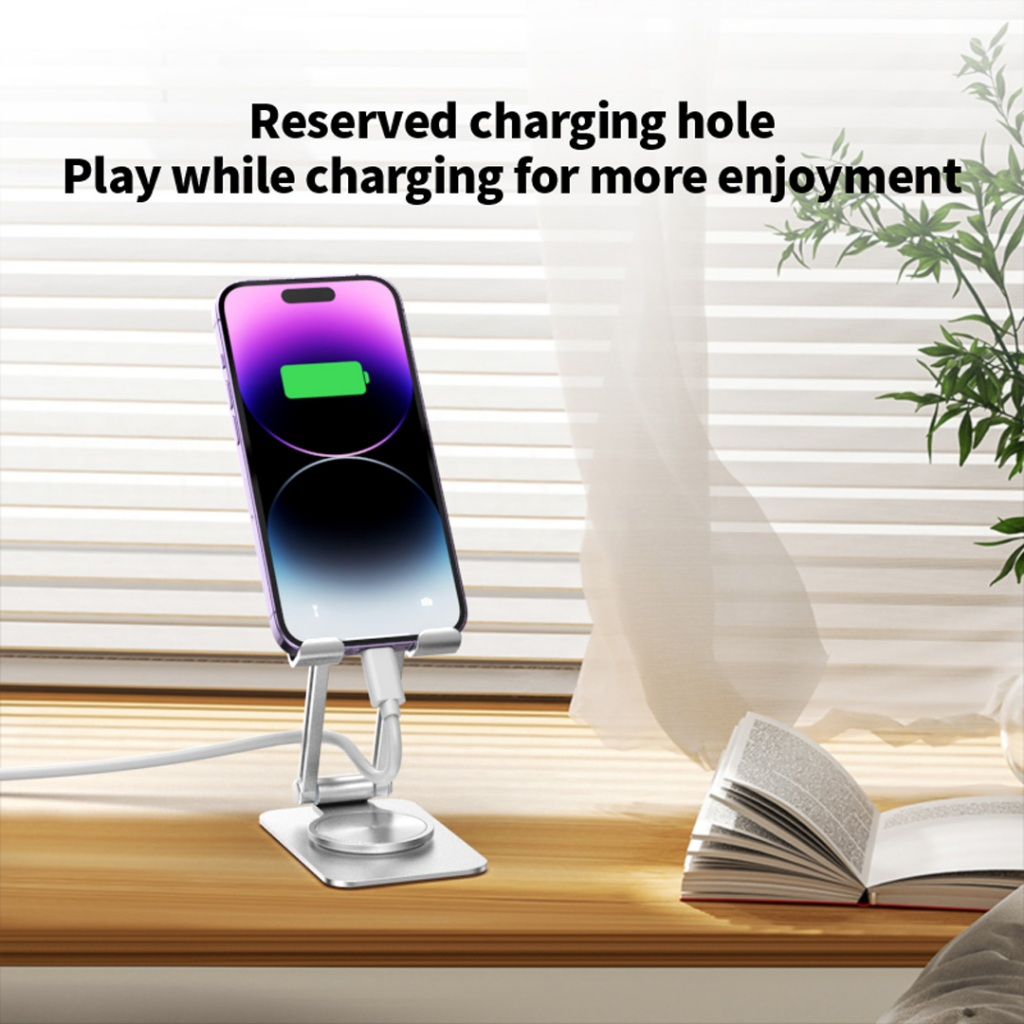 Xiaomi youpin Giá Đỡ Máy Tính Bảng Bằng Nhôm Siêu Mỏng Xoay 360 Độ Tiện Dụng° Vòng Cổ Xoay Được
