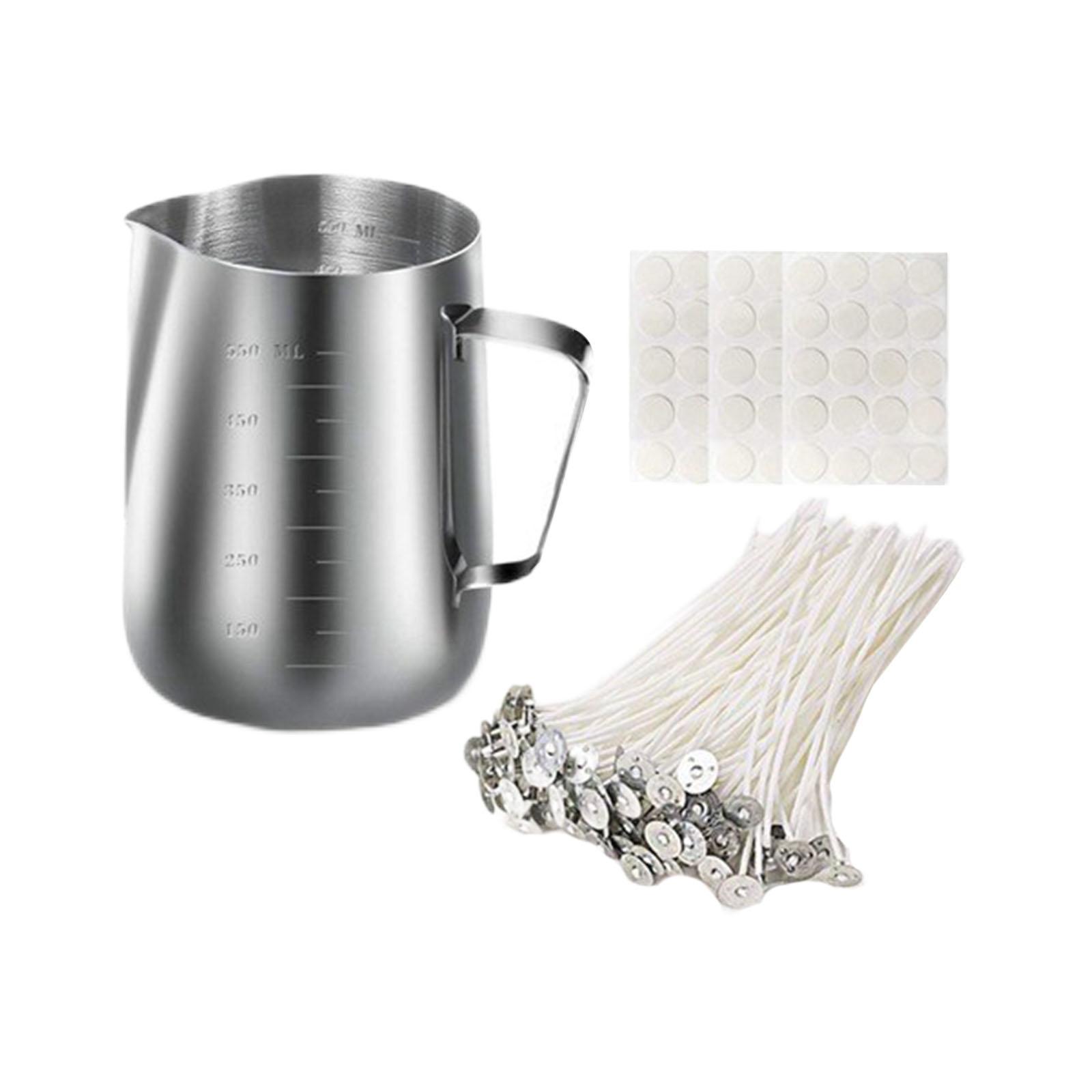 Candle Making Kit Tools Pouring Pot Wick Centering Device Candle Wick Stickers Set