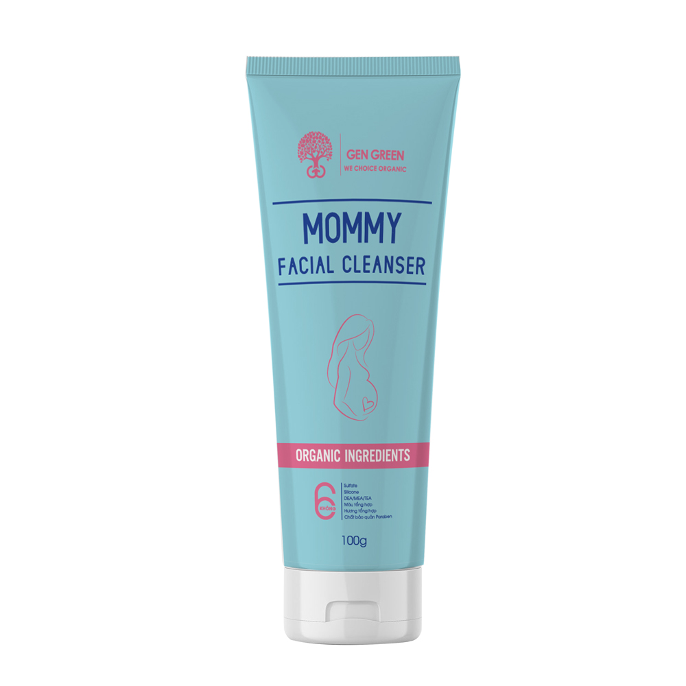 SỮA RỬA MẶT HỮU CƠ GENGREEN DÀNH CHO MẸ BẦU VÀ MẸ SAU SINH - MOMMY FACIAL CLEANSER