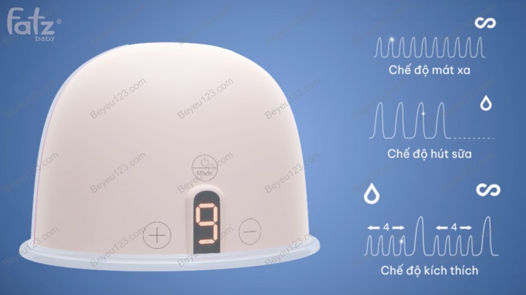 MÁY HÚT SỮA ĐIỆN RẢNH TAY VÀ KHÔNG DÂY CÓ PIN SẠC FREEMAX 2 FATZBABY FB1202CW /2 CHIẾC