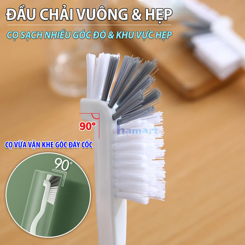 Bàn Chải Cọ Rửa Đa Năng Cốc Chai Lọ Thuỷ Tinh Ly Bình Sữa Chổi Vệ Sinh Bếp Khe Rãnh Hẹp Phòng Tắm