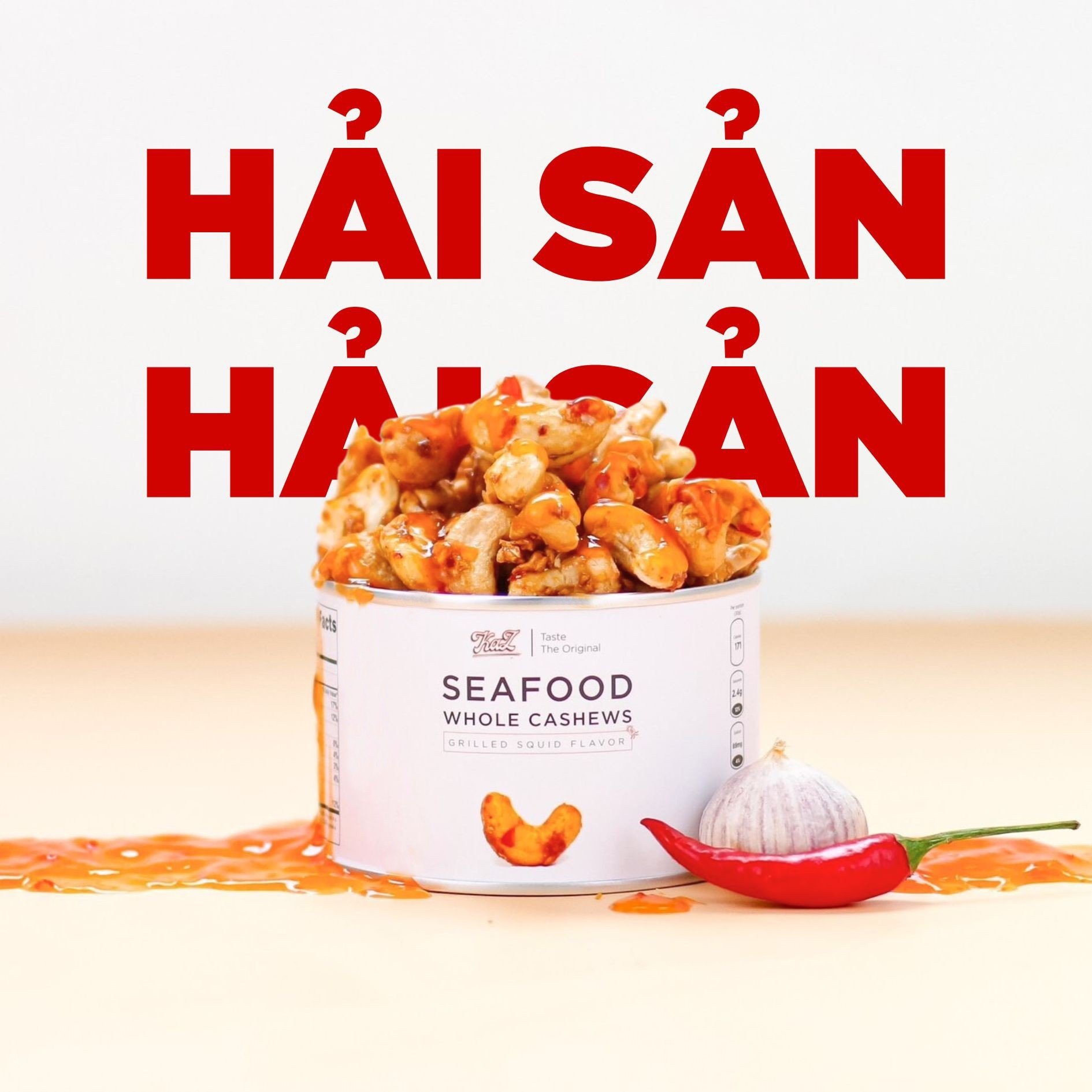 Hạt Điều Hải Sản Kaz 100g - Seafood Roasted Cashews