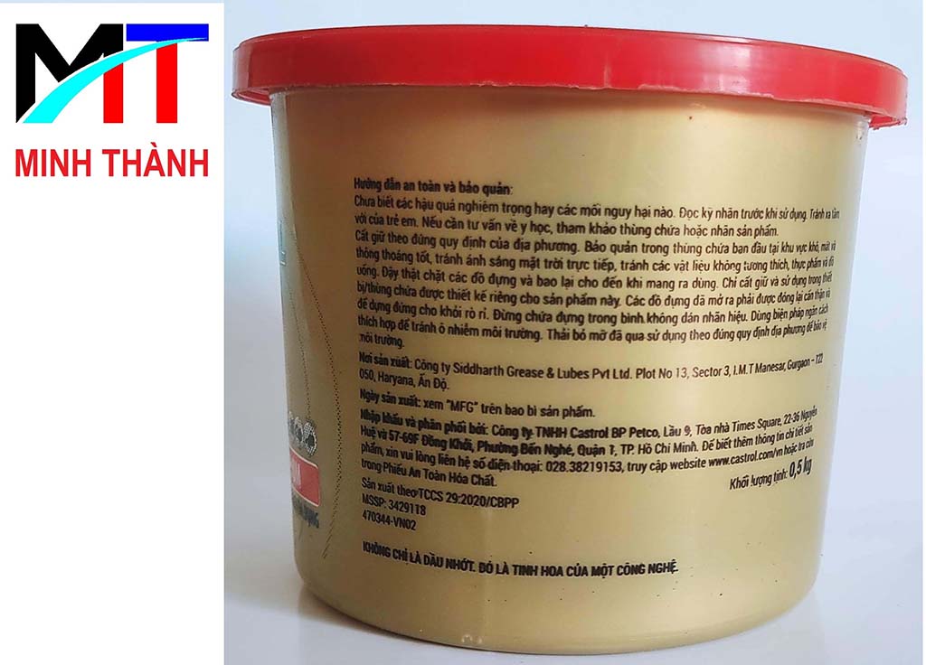 Mỡ đa dụng Castrol Spheerol 0,5KG