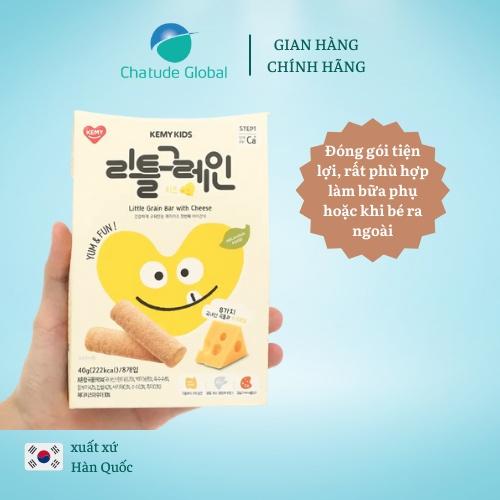 Bánh ngũ cốc ăn dặm Kemy Kids vị Phô mai, 40g/hộp (8 thanh)