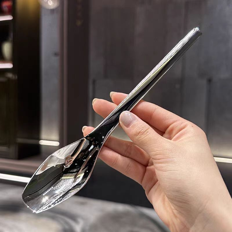 Combo 2 muỗng thìa Inox 304 không gỉ siêu dày dùng để ăn cơm, mỳ, phở, súp, sáng bóng sang trọng