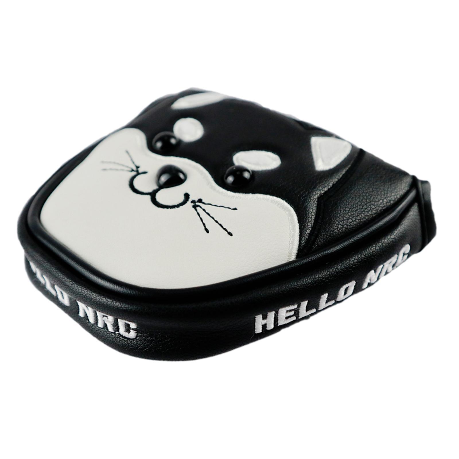 Cute Design Golf Club Mallet Putter Head Cover  Clubs Headcover,  White