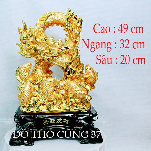 Tượng Cá Chép Hóa Rồng Tạo Vượng Khí, Tài Lộc, Sự Nghiệp