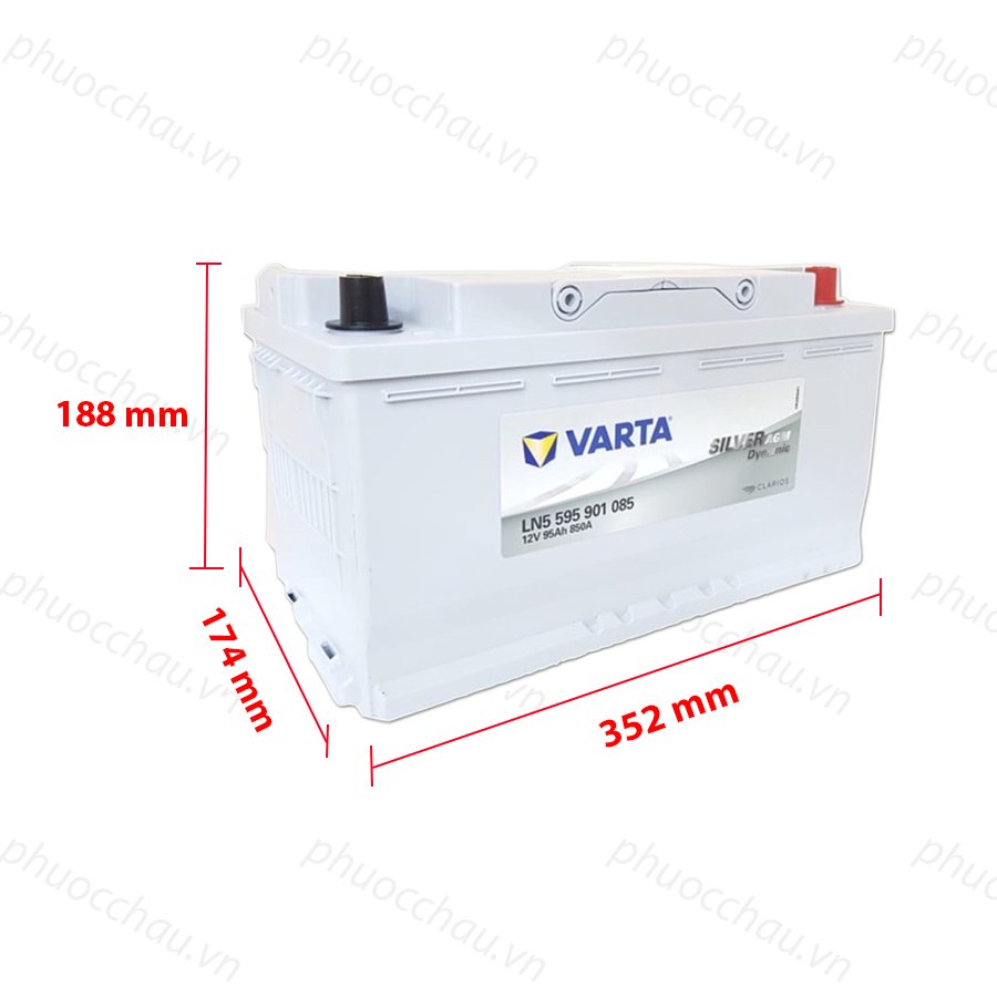 Bình Ắc Quy 12V95Ah, Ắc Quy VARTA AGM 95 LN5 595901085