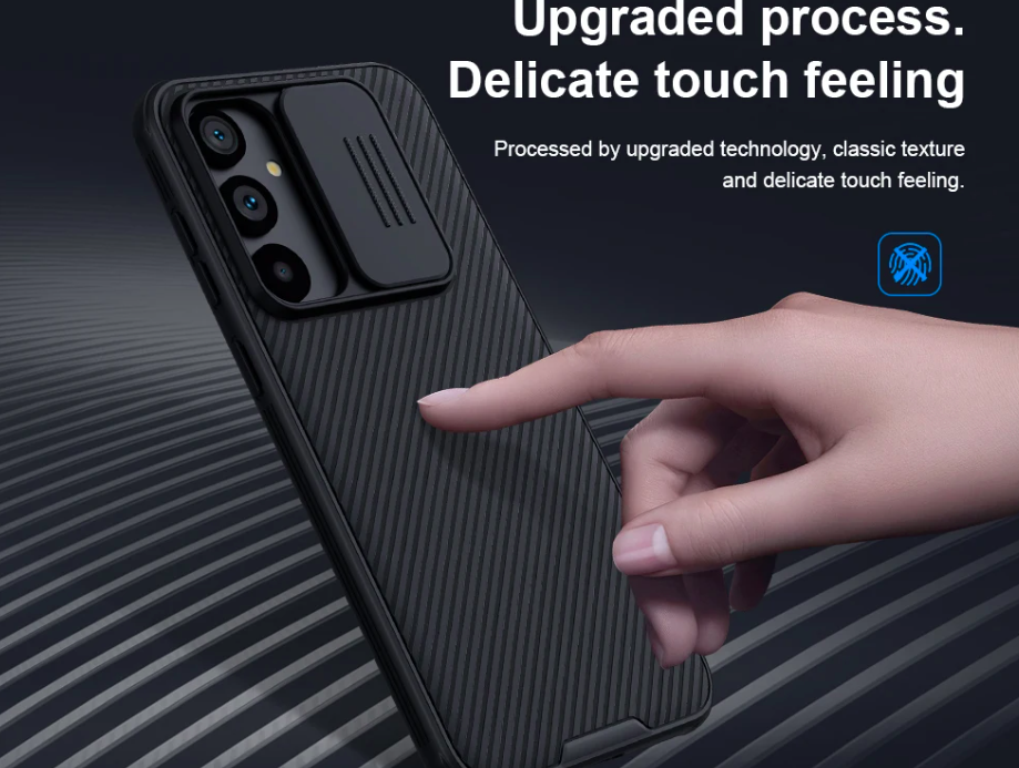 Ốp lưng cho Samsung Galaxy S23 FE bảo vệ camera chống sốc hiệu Nillkin Camshield chống sốc cực tốt, chất liệu cao cấp, có khung & nắp đậy bảo vệ Camera - hàng chính hãng