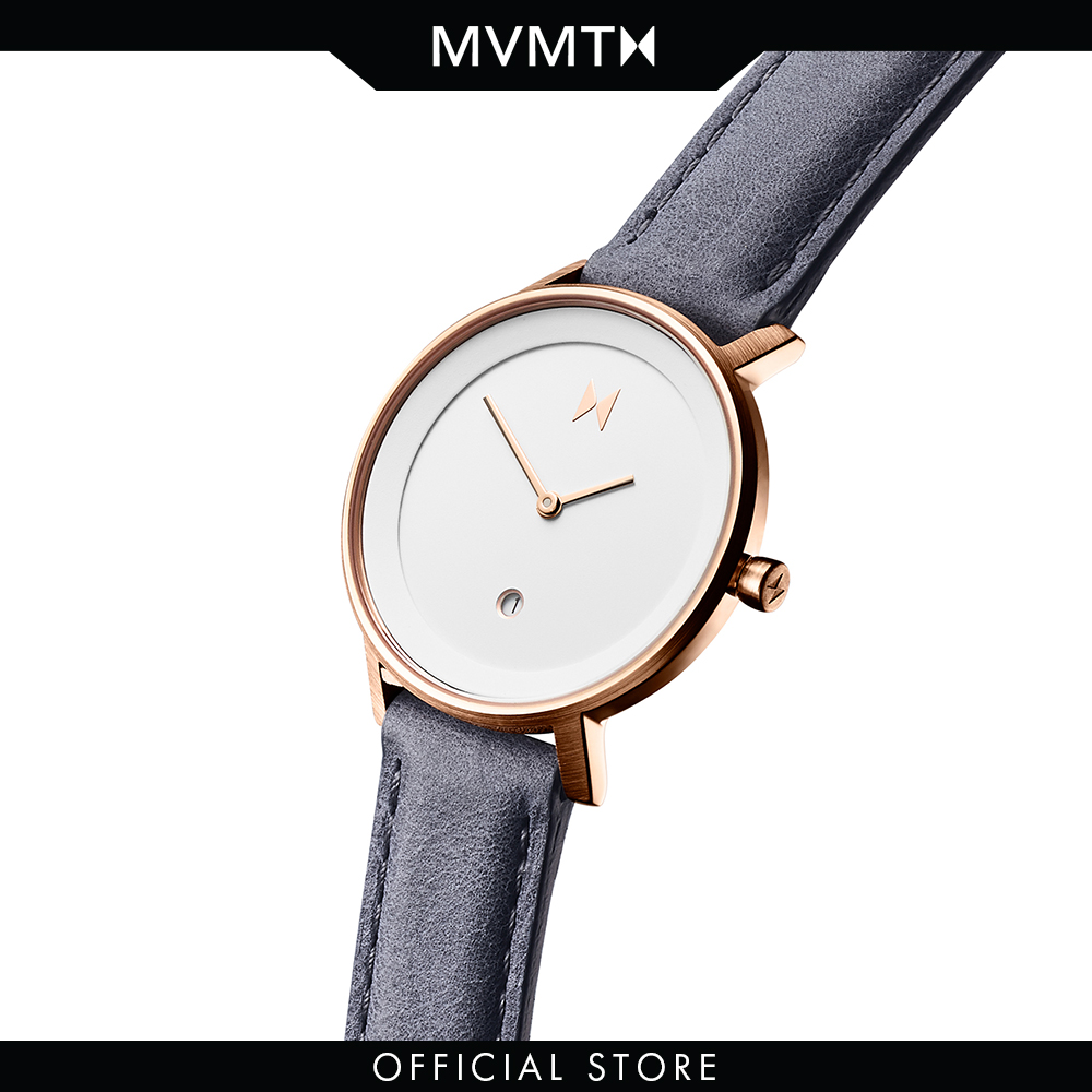 Đồng hồ Nữ MVMT dây da 34mm - Signature 2 D-MF02-WBLU