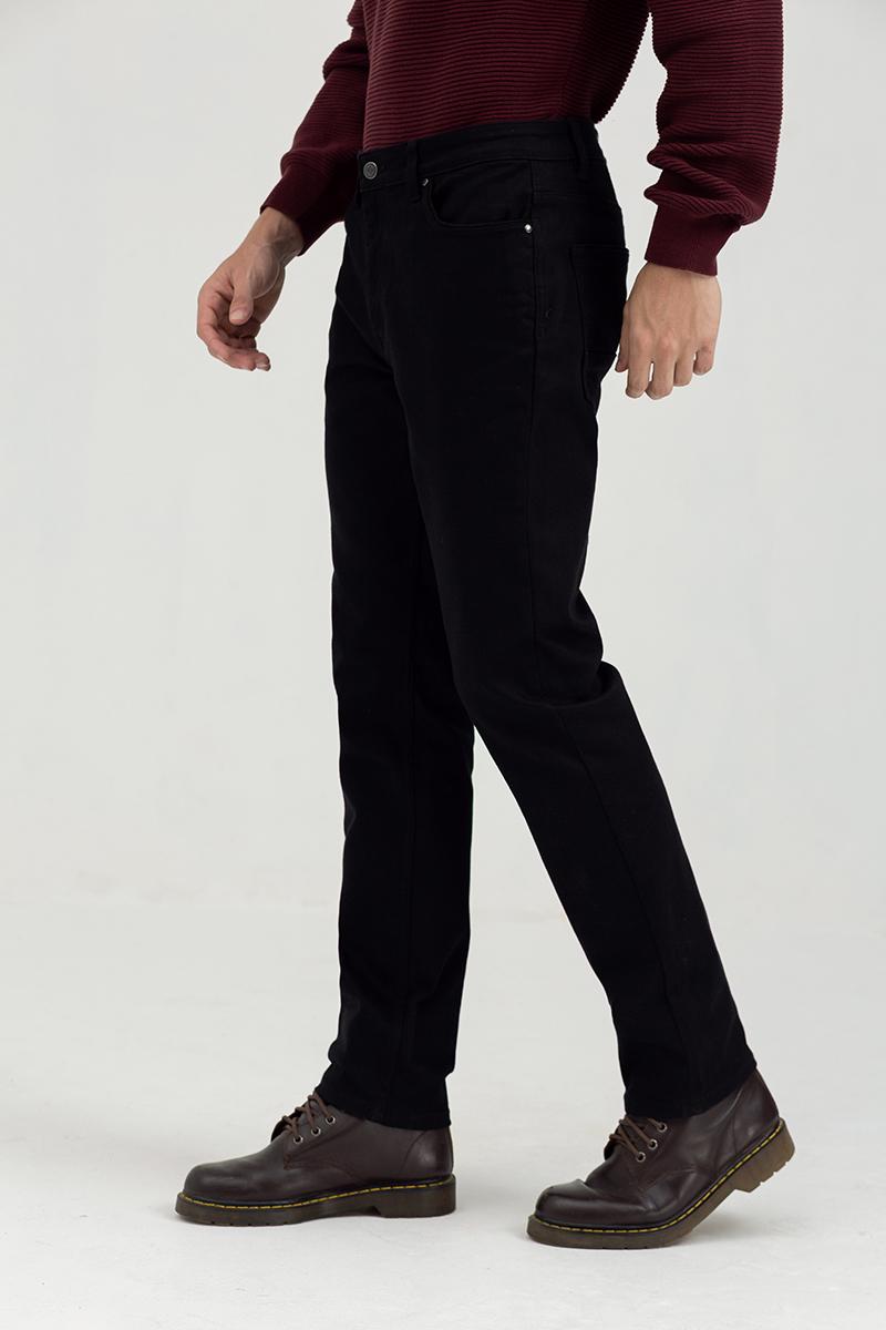 Quần jeans nam form ôm JN21FH50-SL - BLACK
