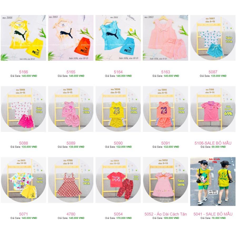 Album bé gái size 14