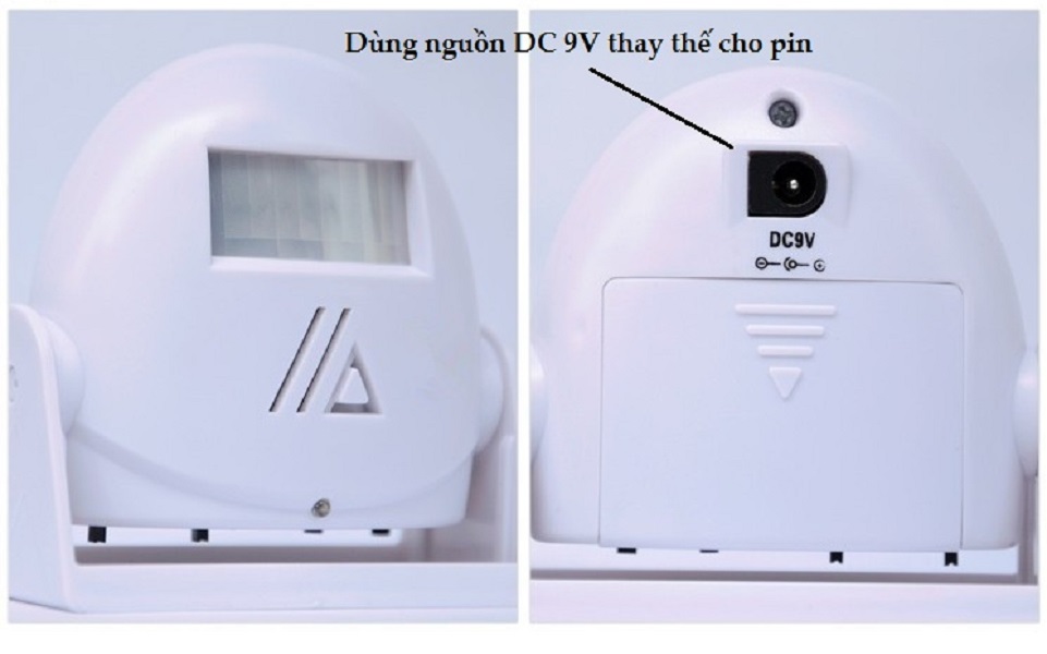 Chuông báo khách cảm biến hồng ngoại thông minh chống trộm cao cấp Version1 (Tặng móc khóa tô vít mini 3in1)