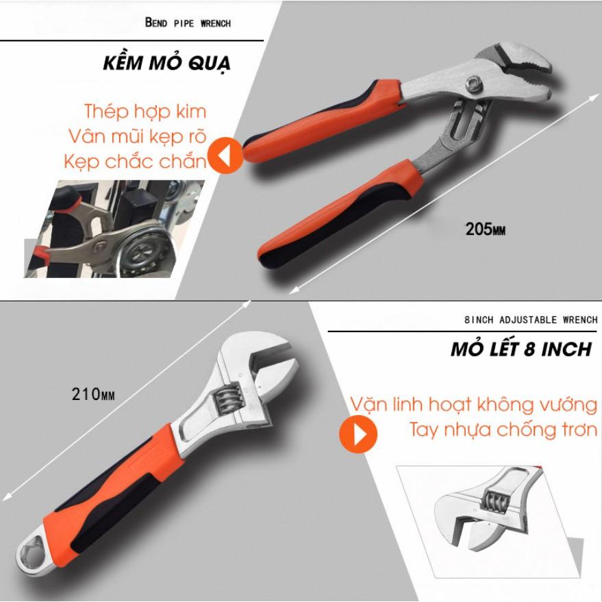 Bộ dụng cụ sửa chữa đa năng thép không gỉ 102 chi tiết
