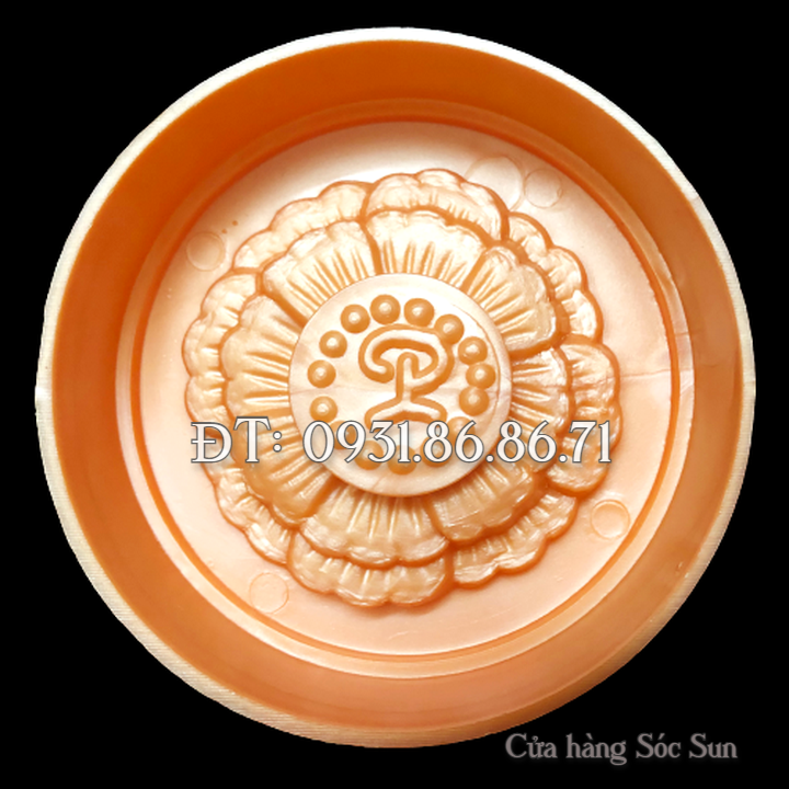 Khuôn ép xôi hoa sen tầng cánh xoăn loại 10 cm – Mã số 1518