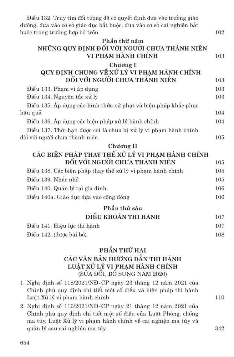 Luật xử lý vi phạm hành chính 2020 và các văn bản hướng dẫn thi hành