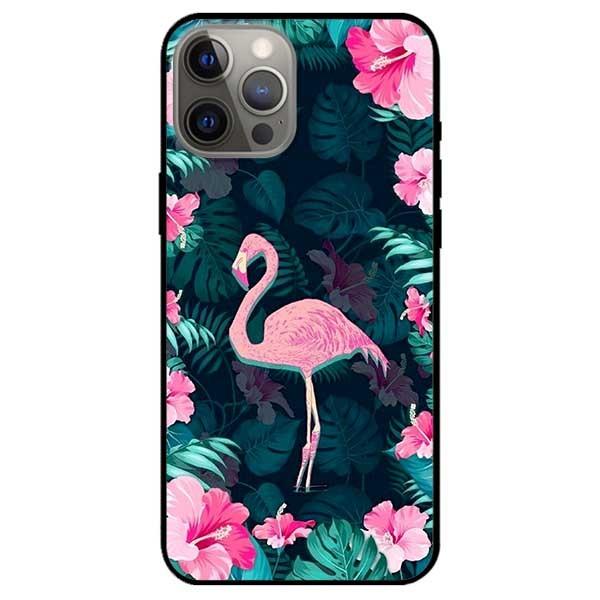 Ốp lưng dành cho Iphone 12 Mini - 12 / 12 Pro - 12 Pro Max mẫu Hạc Hồng Giữa