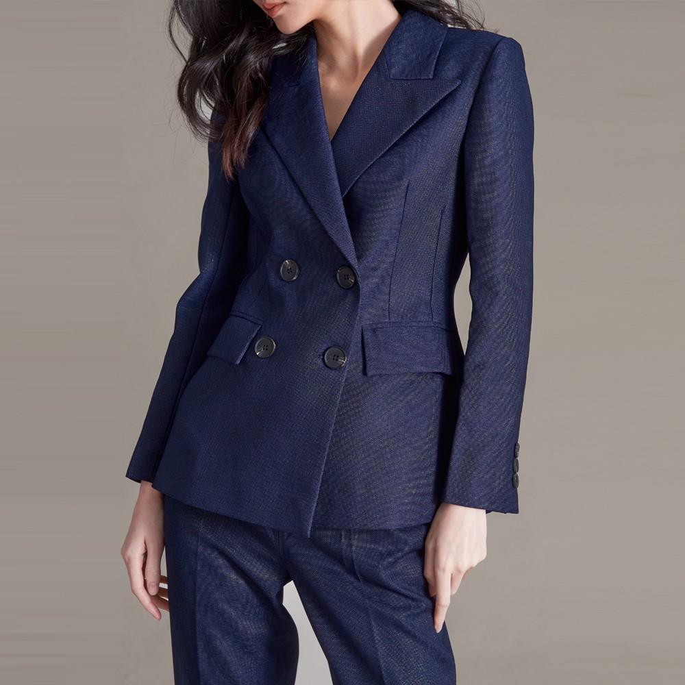 Áo Blazer kiểu 4 cúc màu xanh navy 2NDDATE BL023N