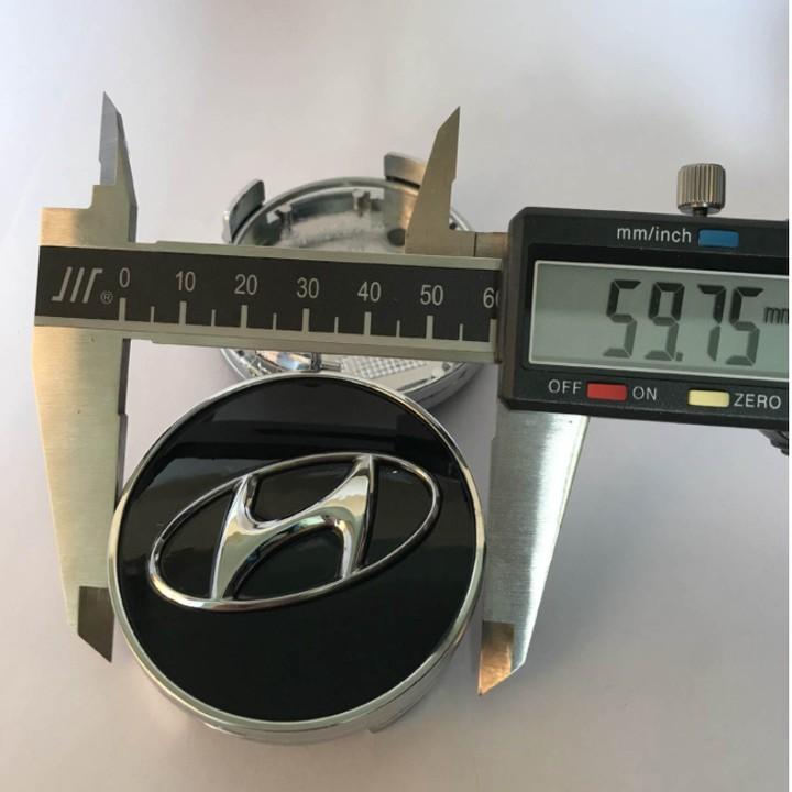 Logo chụp bánh xe ô tô Hyundai HY-60 Kích thước 60mm