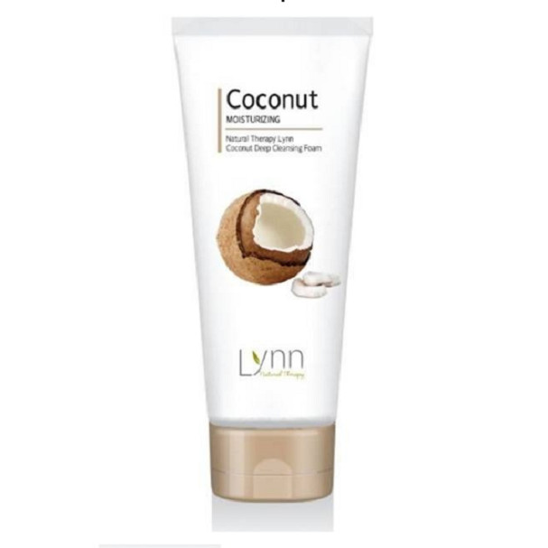 Sữa rửa mặt trắng da dừa cao cấp (Hàn Quốc) Welcos natural therapy Lynn coconut deep cleansing foam 120g