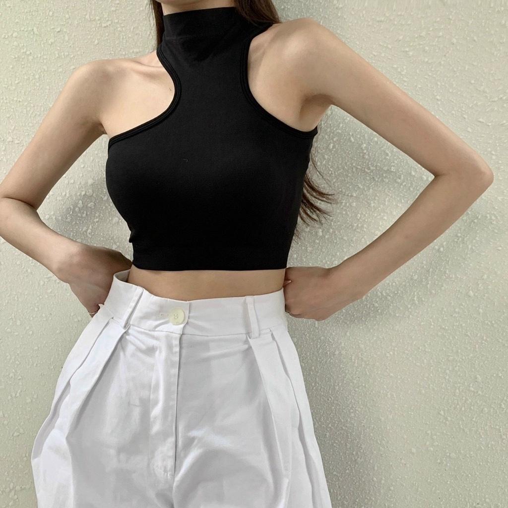 Áo Bra CropTop, áo ba lỗ lệch vai siêu cá tính 2022