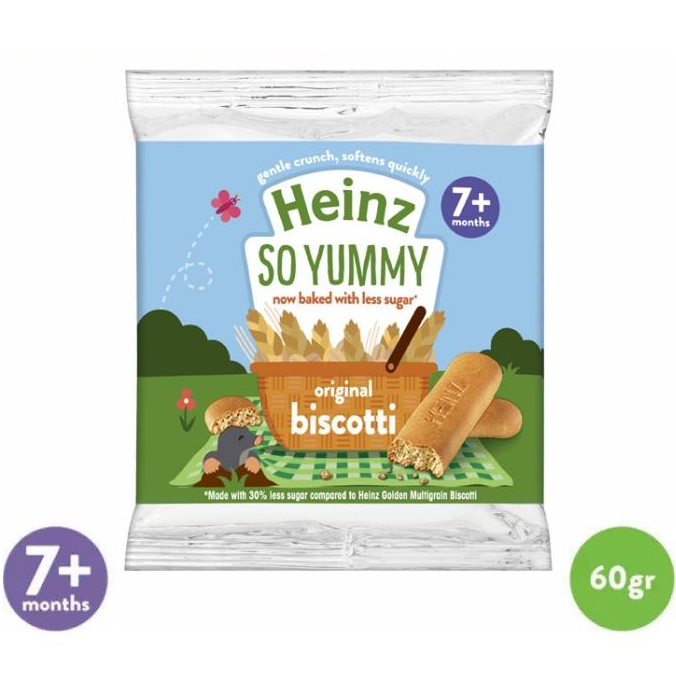 Bánh Quy Ăn Dặm Biscotti Truyền Thống HEINZ 60g