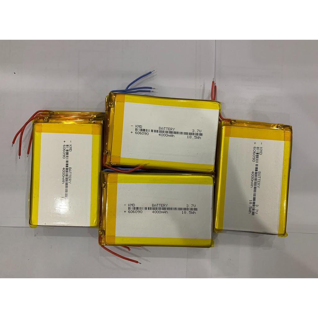 Pin Lipo - Pin lithium polymer 3,7v 66090 4000mAh mới 100% chuẩn dung lượng