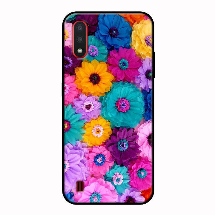 Ốp lưng điện thoại Samsung Galaxy A01 viền dẻo TPU BST HOA Mẫu 13
