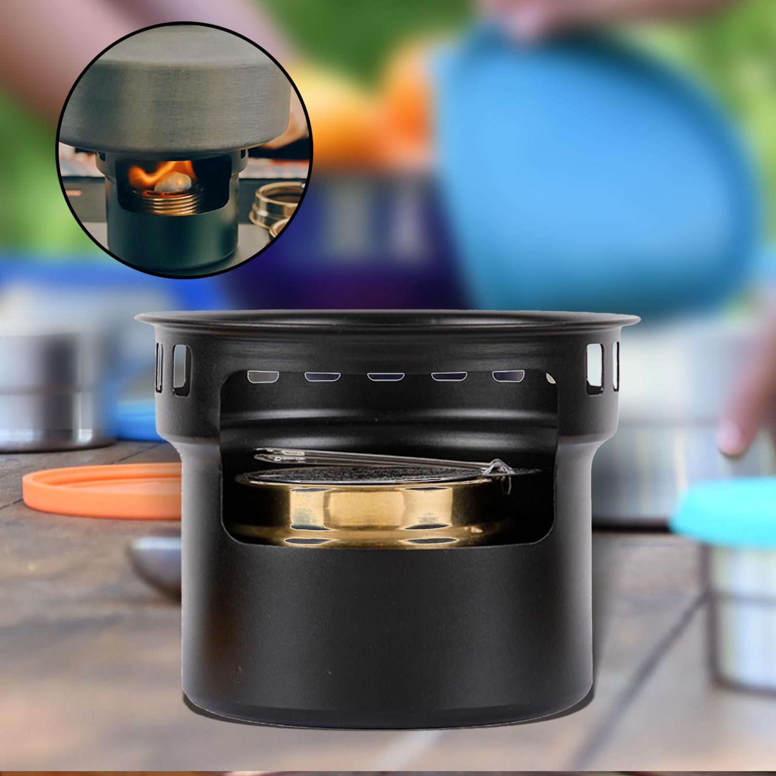 Mini Camping Burner Windproof Lightweight Pocket Backpacking for Picnic Camping