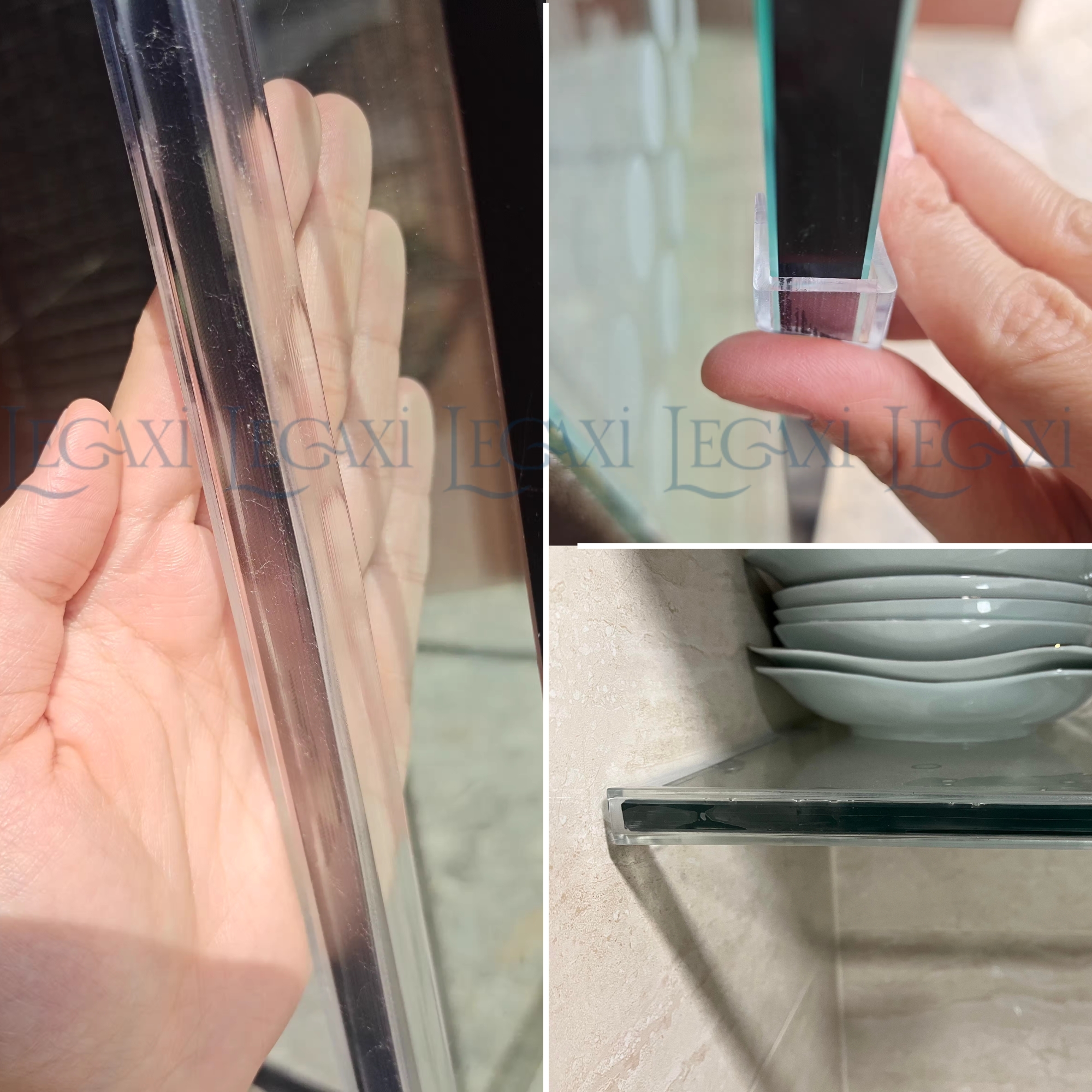 Dây viền cạnh kính, ron dán cửa kính cường lực chống va đập chữ U bọc cạnh bàn, gương, hồ cá, kệ, tủ Legaxi