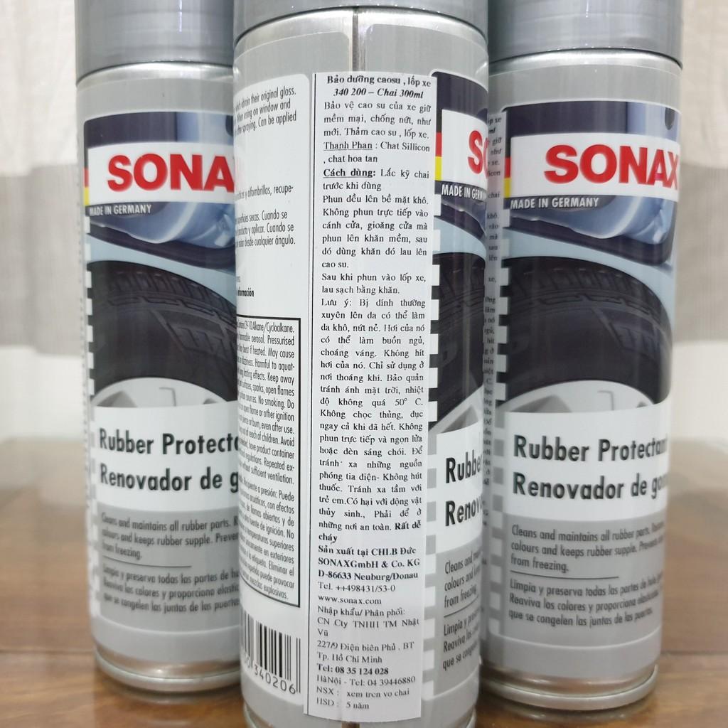 Dung dịch làm mềm, bảo dưỡng cao su - Sonax rubber protectant 300ml