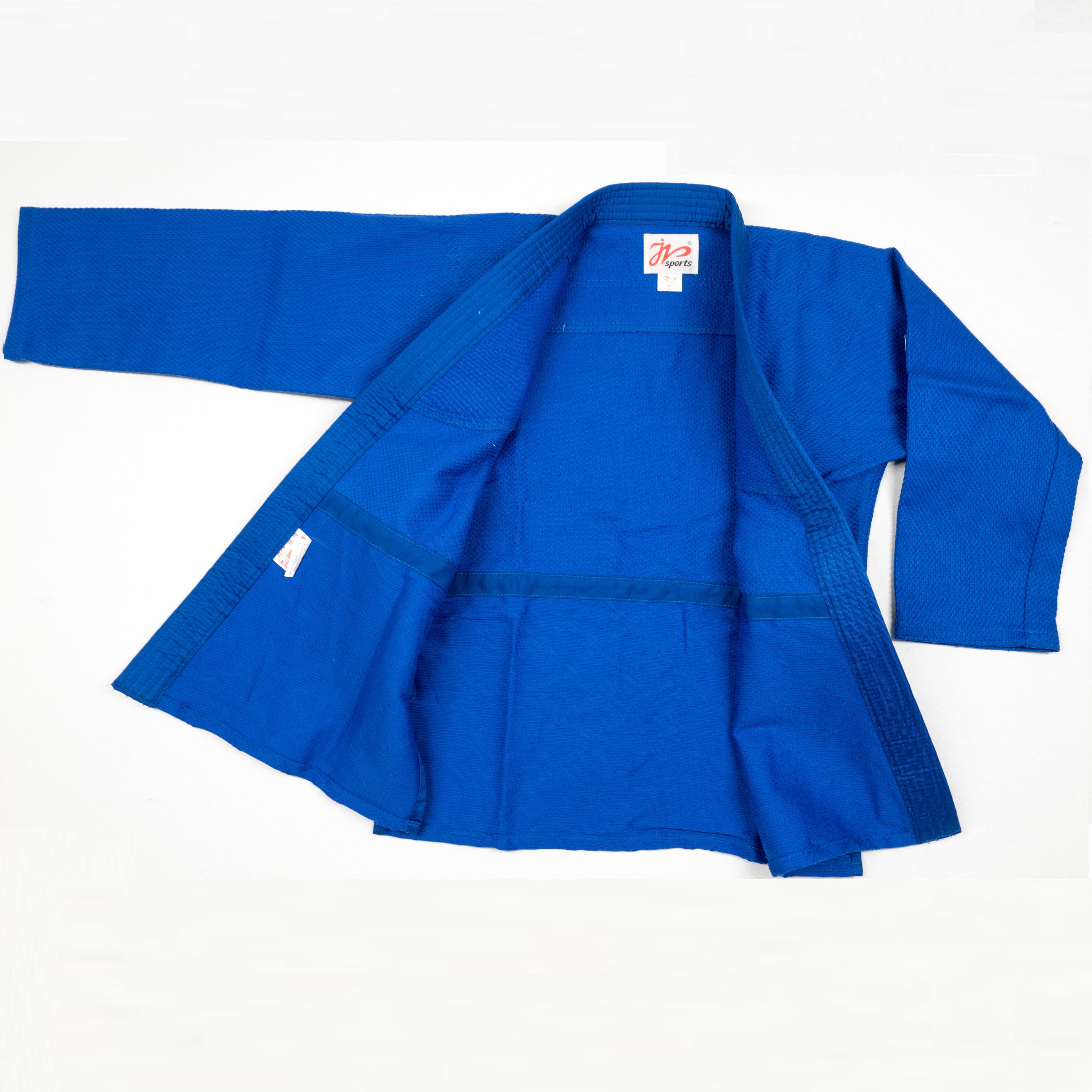 Tafon 450gsm Tops 240gsm quần Judo Gi đồng phục đồng phục Bleach Kimono Dệt D Color: Blue Size: XL-170CM