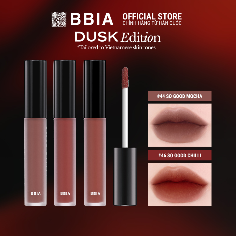  Son Kem Lì Bbia Last Velvet Lip Tint - Dusk Edition (3 màu) 5g