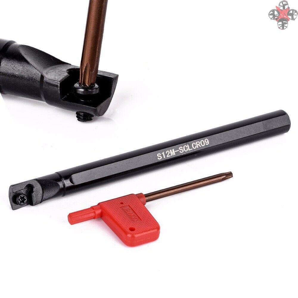 Bộ 4 cán dao tiện + đầu chèn CCMT09T30 + cờ lê T15