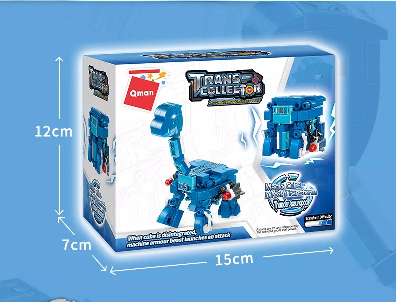 Đồ chơi lắp ráp, xếp hình Qman – Robot động vật biến hình 3 in 1 Magic Cube (nhiều mẫu khác nhau)